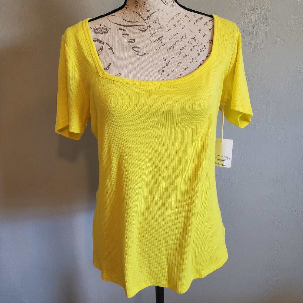 Bright Yellow Women's Top